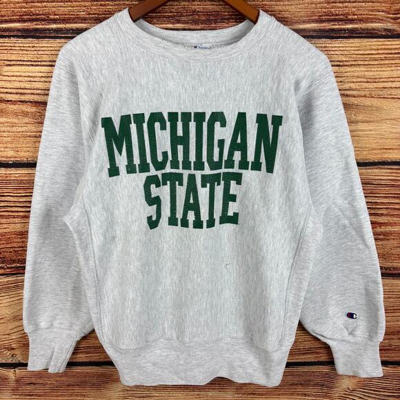 Champion Other - Vintage 1990s Champion Reverse Weave Michigan State Crewneck
